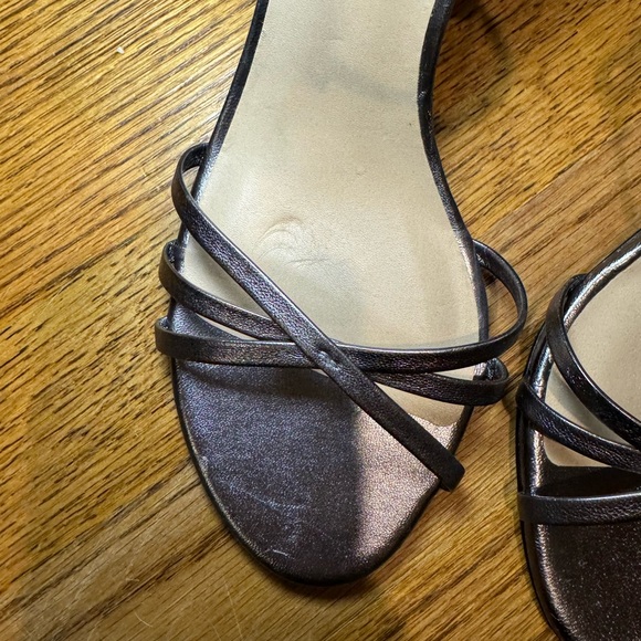 Brand New Stuart Weitzman Starla Silver Strappy Sandals Size 10 - Picture 10 of 16